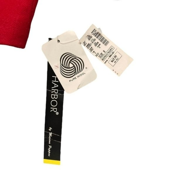 vintage dead stock  Sag Harbour red wool oversized blazer - Picture 3 of 8